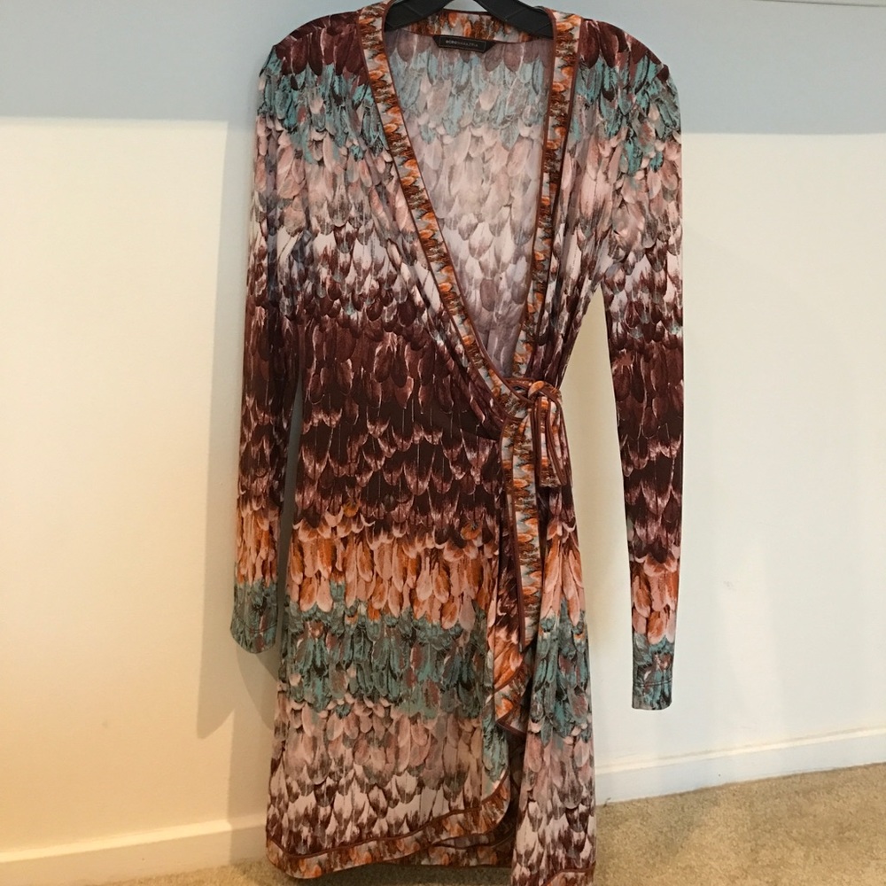 Bcbg Pattern Wrap Around Dress - image 1